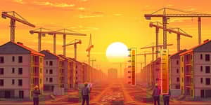Use housing starts as a barometer for construction activity