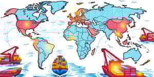 Review shipping rates for global trade bottlenecks