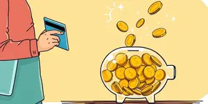 Use debit cards with automatic round-up to savings