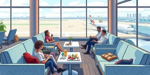 Purchase travel credit cards with airport perks