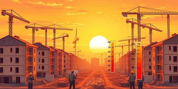 Use housing starts as a barometer for construction activity