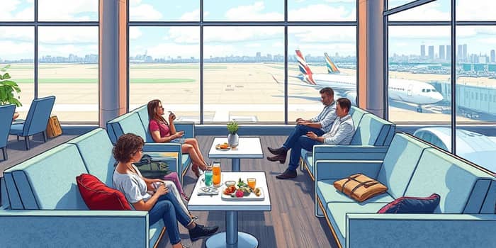 Purchase travel credit cards with airport perks