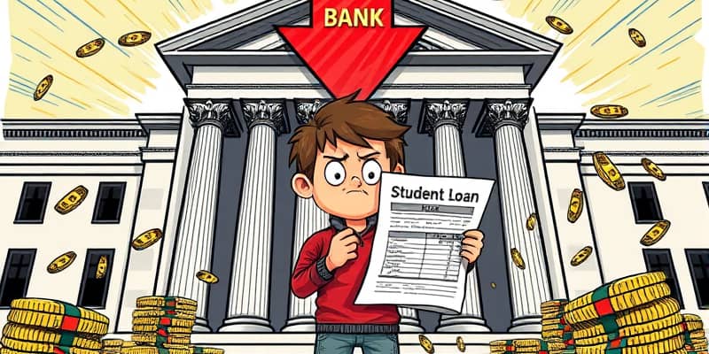 Study loan delinquency rates for banking sector health